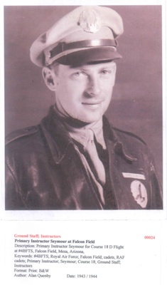 Primary Instructor Seymour at Falcon Field - From Course 18 - Flight D - 1943/1944 - Photo No. 00024; 83396 Primary Instructor Seymour at Falcon Field - From Course 18 - Flight D - 1943/1944 - Photo No. 00024; 83396