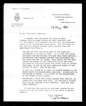 Letter from Major T.J Sulivan to all Falkland families dated 19th May 1982 ; 79692