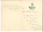 Forces Christmas card - "2nd Division" - India - 1943 - from Pte N.S. Fryer; 25/12/1943; 36500