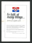 Book of Poems - To Talk of Many Things - Poems of a Fighter Pilot by Roger Cobley - Compiled by Kenneth Maguire; 79832 Book of Poems - To Talk of Many Things - Poems of a Fighter Pilot by Roger Cobley - Compiled by Kenneth Maguire; 79832