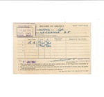 Army form w5258 - record of service - Sgt H.J. Whitehouse 22207873 R.A. 08/06/1948 to 20/02/1953; 8/06/1948; 32655