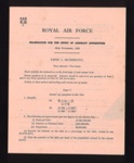 R.A.F. form A.A.E. 43 - "Examination for the entry of aircraft apprenctices" - 30/11/1943; 30/11/1943; 6102 R.A.F. form A.A.E. 43 - "Examination for the entry of aircraft apprenctices" - 30/11/1943; 30/11/1943; 6102
