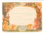 Wedding card - telegram - gift tags (2) - to Malcolm & Doris Gibson; 35897