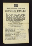 Information leaflet - "Invasion danger" - March 1941; 1/01/1941; 5008 Information leaflet - "Invasion danger" - March 1941; 1/01/1941; 5008