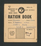 Ministry of Food - ration book 1953-1954 - Doris Coward - Selby - Yorkshire; 34529