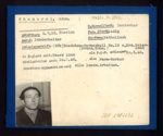 German Eden Camp P.O.W. record card - Anton Chamorel - German - Dob 04/07/1912; 6577 German Eden Camp P.O.W. record card - Anton Chamorel - German - Dob 04/07/1912; 6577