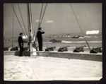Photograph - H.M. King George VI saluting naval launches; 7694