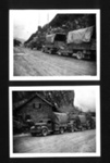 Photographs (2) - 78th Division convoy of trucks - possibly at border of Austria & Italy; 31864