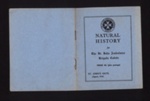 Booklet - "Natural history" - St. John Ambulance - August 1946; 1/08/1946; 5375 Booklet - "Natural history" - St. John Ambulance - August 1946; 1/08/1946; 5375