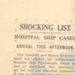Copies of press cuttings & photographs - arrival of "HMHS Tjitjalengka" (hospital ship) in New Zealand with Allied P.O.Ws released from Japanese P.O.W. camps; 38315 Copies of press cuttings & photographs - arrival of "HMHS Tjitjalengka" (hospital ship) in New Zealand with Allied P.O.Ws released from Japanese P.O.W. camps; 38315