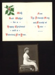 Christmas card- from Princess Mary December 1914- Photograph of Princess Mary enclosed inside; 78844 Christmas card- from Princess Mary December 1914- Photograph of Princess Mary enclosed inside; 78844