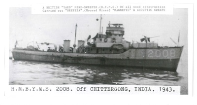 Photograph - British yard mine sweeper (B.Y.M.S.) no: 2008; 33078