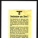 Propaganda leaflets (4) (in German) - "Der Fuhrer Spricht !" - "Warnung" - "Feldzugsplan der Nationalsozialistischen Hausfrau" - "Boltsfeinde am Wert !" (photocopies); 2040