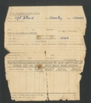 R.A.F. form 658 - "Application for mechanical transport for duty journey"- Cpl Bland R.A.F.; 2014