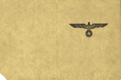 German/Nazi document. Berlin 1939. from the supreme Commander of the army. directive No.1 for the pursuance of war. with English translation; 67951