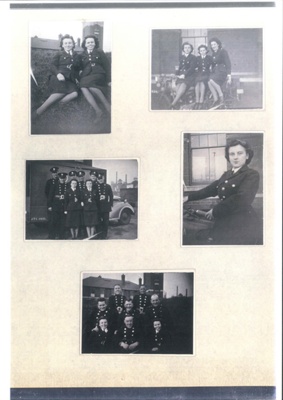 Copies of photographs (9) & N.F.S. certificate of service - "Jean Layen" - N.F.S firewoman - 05/07/1945; 5/07/1945; 35771 Copies of photographs (9) & N.F.S. certificate of service - "Jean Layen" - N.F.S firewoman - 05/07/1945; 5/07/1945; 35771