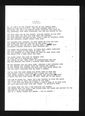 Poem - "D.E.M.S." - defensively equipped merchant ships; 1909 Poem - "D.E.M.S." - defensively equipped merchant ships; 1909