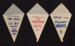 Tobacconist's paper bags - "SHarrow snuffs" - "Top mill snuffs" - "Hignetts snuffs"; 2162