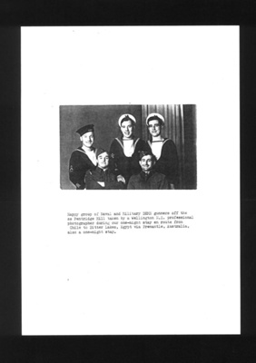 Copies of photographs (9) - naval and military D.E.M.S. gunners - with explanatory sub-titles; 1862