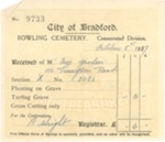 Receipts inside envelope for wife of Norman Gooden - Amy Gooden For Grave Attention at Bowling Cemetery 1927-1937 - Inc some small newspaper clippings regarding Any's Death; 83927 Receipts inside envelope for wife of Norman Gooden - Amy Gooden For Grave Attention at Bowling Cemetery 1927-1937 - Inc some small newspaper clippings regarding Any's Death; 83927