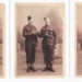 Copied black and white photographs - George Calvert and two colleagues - recovering from wounds received at Dunkirk (original returned 2/12/03) also in uniform; 45184
