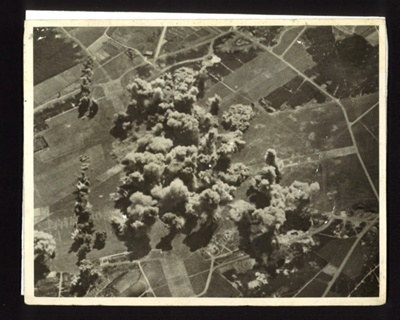 Photograph - R.A.F. Bomber Command attack Gilze-Risen airfield in Holland 15/08/1944 - plus one photocopy; 15/08/1944; 4533 Photograph - R.A.F. Bomber Command attack Gilze-Risen airfield in Holland 15/08/1944 - plus one photocopy; 15/08/1944; 4533