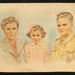Family photograph & 3 pencil drawings drawn by P.O.W. P. Schafer in 1945 for 60 cigarettes - includes original P.O.W. correspondence; 2973 Family photograph & 3 pencil drawings drawn by P.O.W. P. Schafer in 1945 for 60 cigarettes - includes original P.O.W. correspondence; 2973