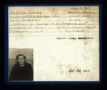 German P.O.W. record card - Ludwig Mouller - Rumanian - Dob 22/04/1919; 6616