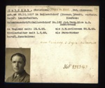 German P.O.W. record card - Christian Umbrich - Rumanian - Dob 25/12/1917; 6636