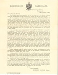 Letter from Harrogate borough council to householders in preparation for government evacuation scheme - 18/01/1939; 18/01/1939; 36249