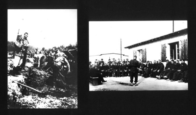 Photographs (2) - British P.O.W.s at Stalag VIIIB () - Poland; 9755 Photographs (2) - British P.O.W.s at Stalag VIIIB () - Poland; 9755