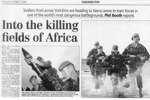 Press cutting - Yorkshire Post 23/10/2000 - "Soldiers from Yorkshire head to Sierra Leone"; 23/10/2000; 38089 Press cutting - Yorkshire Post 23/10/2000 - "Soldiers from Yorkshire head to Sierra Leone"; 23/10/2000; 38089