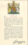 Victory certificate awarded to Britain's school children - "Today, as we celebrate Victory" 08/06/1946; 8/06/1946; 38043 Victory certificate awarded to Britain's school children - "Today, as we celebrate Victory" 08/06/1946; 8/06/1946; 38043