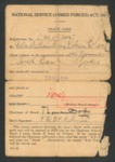 Medical card - National Service (Armed Forces) act 1939 - Peter Bland - 12/02/1940; 12/02/1940; 2005 Medical card - National Service (Armed Forces) act 1939 - Peter Bland - 12/02/1940; 12/02/1940; 2005