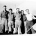 Photograph & Copy - five British soldiers at camp 22 - Nathanya - Palestine - (photograph found at Eden Camp on 20/10/2001); 37892