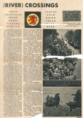 Magazine article re: - the 15th Scottish Division's advance through France, Belgium & Germany; 38443