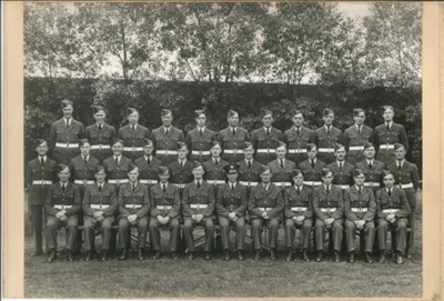 R.A.F. group photograph - George Burrell - back row 5th from left; 36795