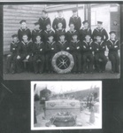 Copies (2) of naval group photograph - graduation class at "H.M.S. Collingwood" - circa 1940; 36475