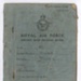 R.A.F. form 2520a Airman - R.A.F. Service & Release book - W/O Gordon F. Walker 1506925 - 13/10/1941 to 13/08/1946; 13/10/1941; 36860