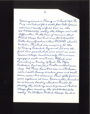 Letter - from J. W. Erricker re: 1st American killed in war - Captain Robert Losey - killed in action 21/04/1940; 21/04/1940; 2675