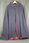 Nurses cape, blue wool with red lining, JH Bounds, t/a stethos, 1940s; 74898 Nurses cape, blue wool with red lining, JH Bounds, t/a stethos, 1940s; 74898