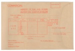 Ministry of Fuel and Power Motor Fuel Coupon Envelope - Commercial Dealers.; 83622