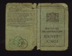 National registration identity card - Cyril Fairburn - Malton - 28/12/1945 plus Mministry of National Insurance contribution card; 28/12/1945; 5046
