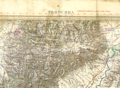French map - Tebourba - Tunisia - 1934; 1/01/1934; 9913 French map - Tebourba - Tunisia - 1934; 1/01/1934; 9913