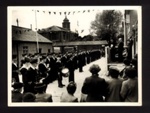 Photographs (4) - Royal Navy parade in egham - Surrey - possibly members of crew of "H.M.S. Orestes"; 8876