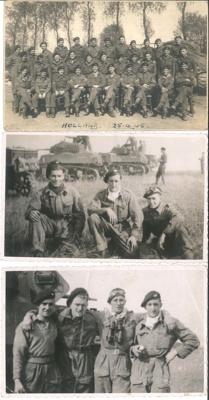 Photographs (7) with copies - British forces - 8th King's Royal Irish Hussars (?) - Holland 1945 horse show - Luneburg - September 1946 & 4th armoured brigade Christmas card; 36704