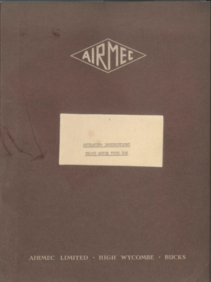 Operating instructions - "Airmec" phase meter type 206; 37115