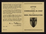 Letter - from Commander-in-chief 21 army group on non-fraternisation - field-Marshal B.L. Montgomery - March 1945; 1/03/1945; 5582 Letter - from Commander-in-chief 21 army group on non-fraternisation - field-Marshal B.L. Montgomery - March 1945; 1/03/1945; 5582