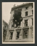 Official copyrighted war photograph- undated- bomb damaged building; 56476