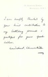 Photocopy - undated letter from Winston Churchill written on "10 downing street" notepaper; 37770 Photocopy - undated letter from Winston Churchill written on "10 downing street" notepaper; 37770